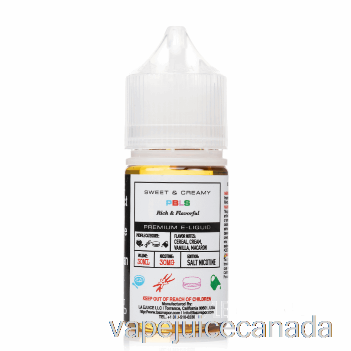Vape Juice PBLS - BSX Salts Series - 30mL 50mg